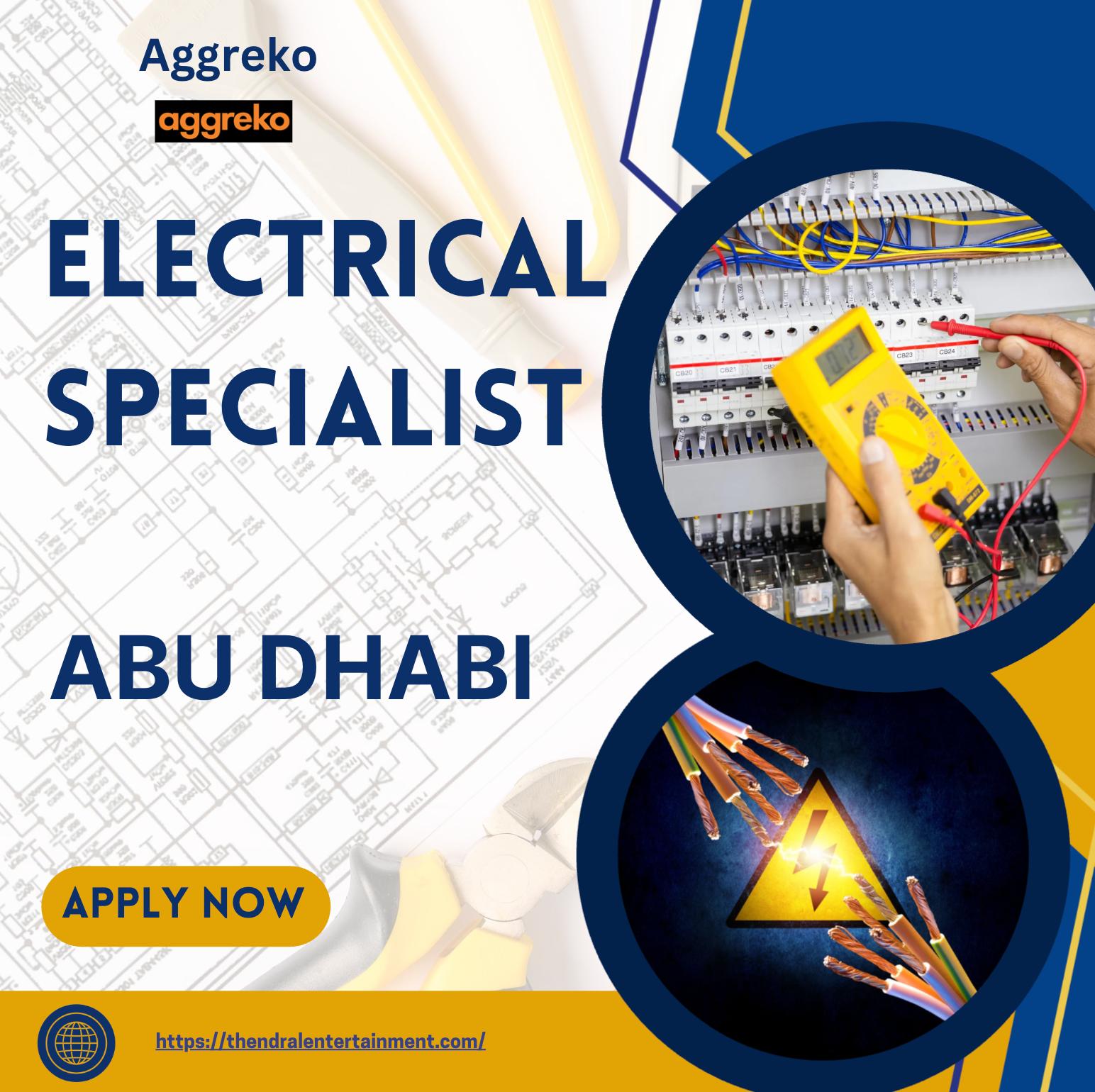 Electrical Jobs Abu Dhabi 2025 – Exciting Electrical Specialist Role at Aggreko