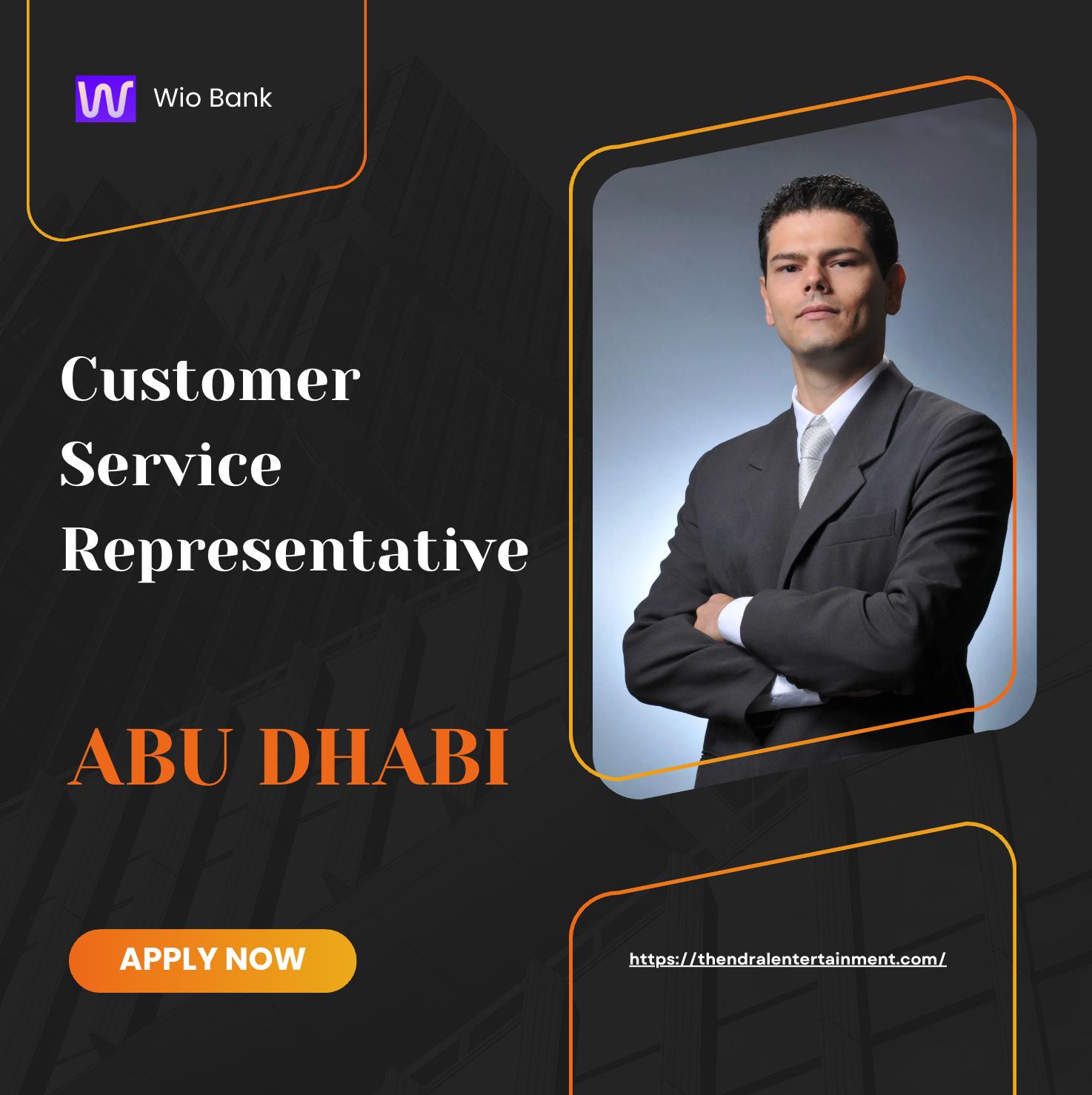Abu Dhabi Customer Service Jobs 2025 – Join Wio Bank as a Customer Service Representative Now
