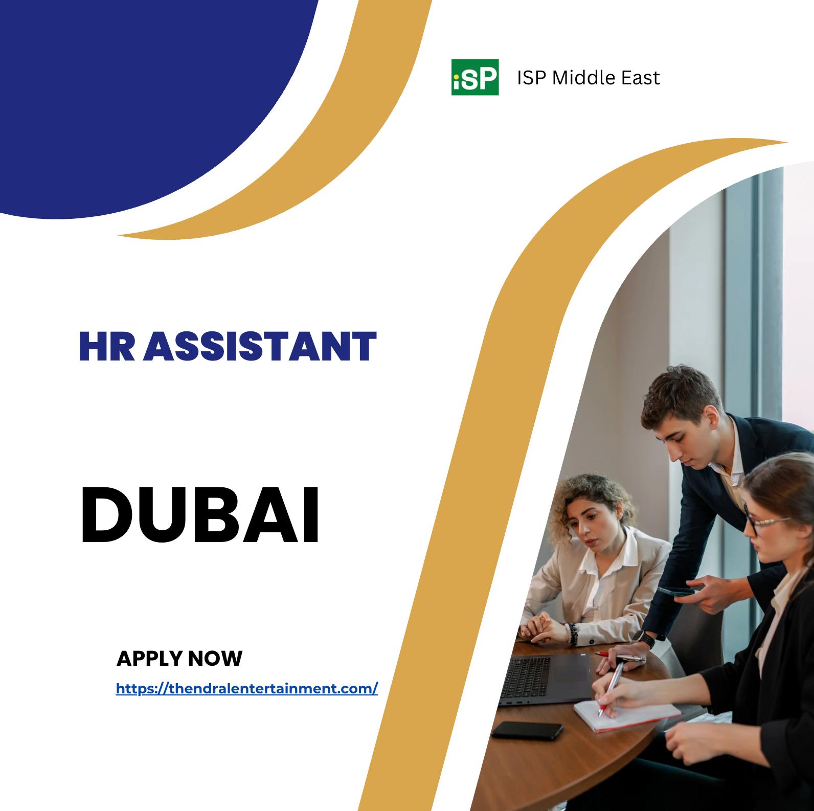 HR Assistant Jobs Dubai 2025 – Build Your Career with ISP Middle East | Join Now