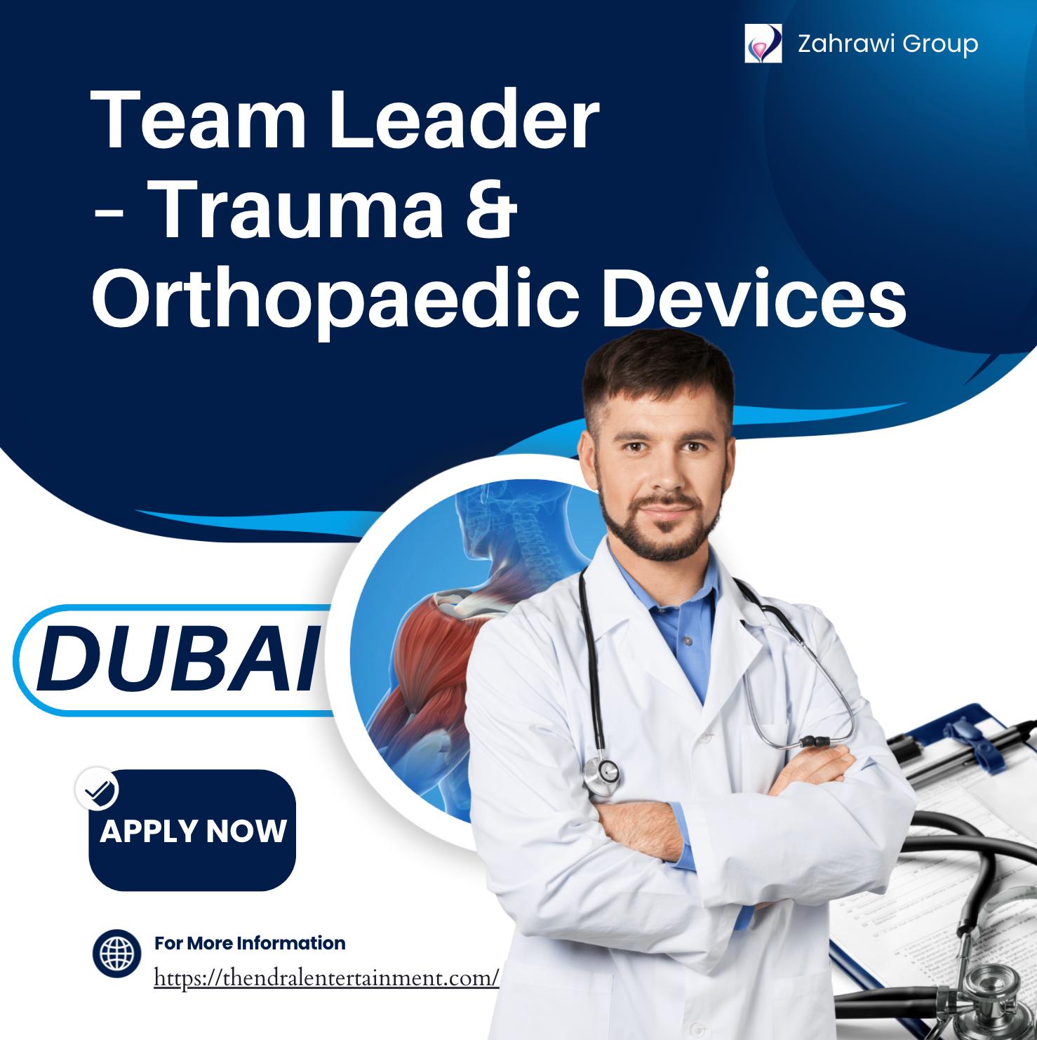 Team Leader Jobs in Dubai 2025 – Join Zahrawi Group for an Exciting Healthcare Career