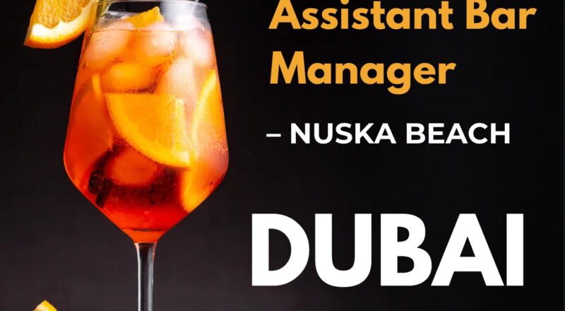 Jumeirah Beach Hotel Careers – Exciting Assistant Bar Manager Jobs in Dubai | Last Date 31st Oct