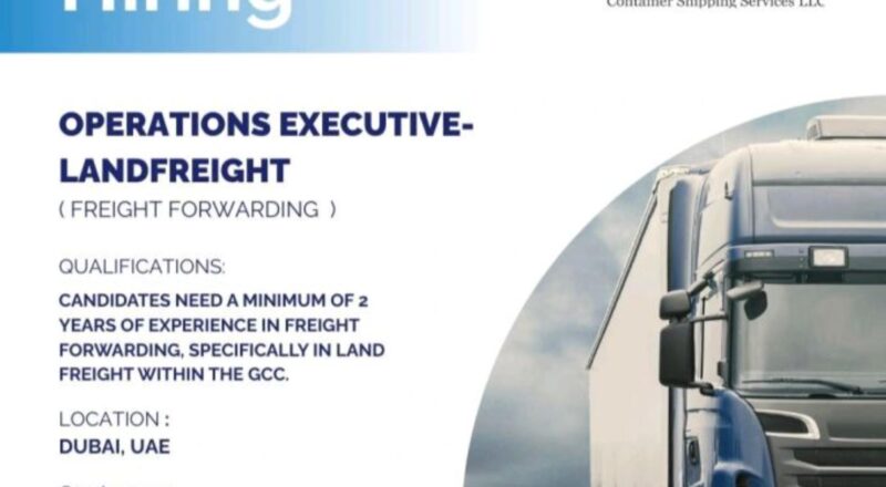 Freight Forwarding Jobs in Dubai 2025 – Exciting Land Freight Careers at Lotus Shipping