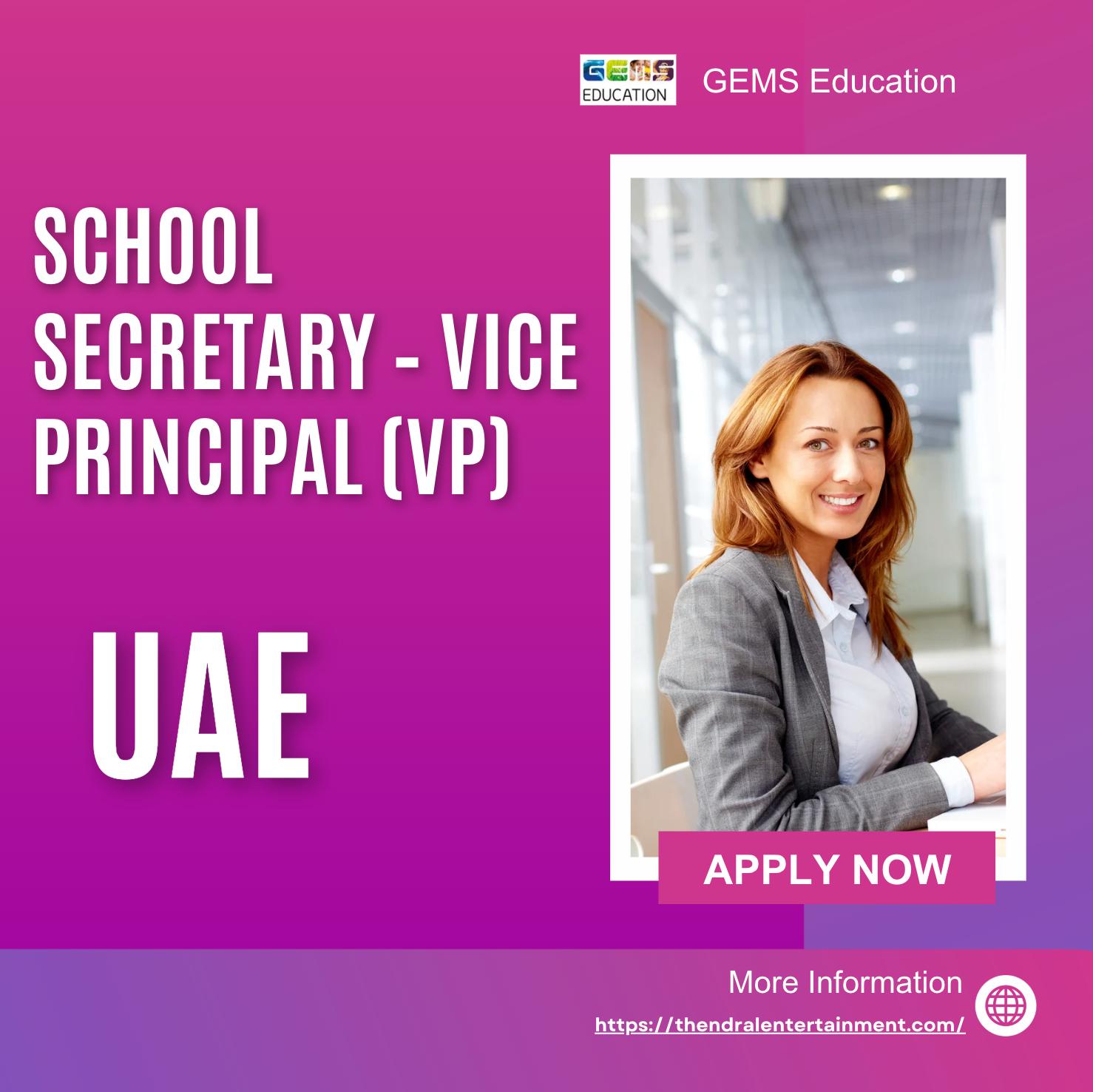 GEMS Careers UAE 2025 – Join GEMS Founders School Al Mizhar as a School Secretary Now