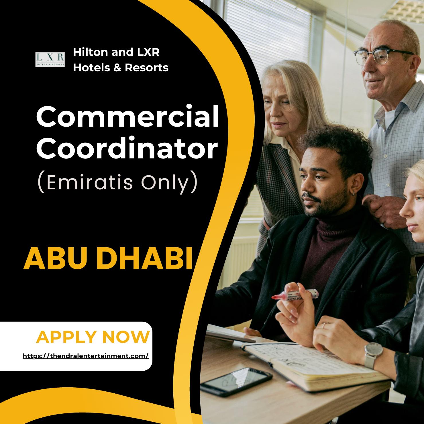 Hotel Jobs in Abu Dhabi 2025 – Exciting Commercial Coordinator Role at LXR Eastern Mangroves by Hilton
