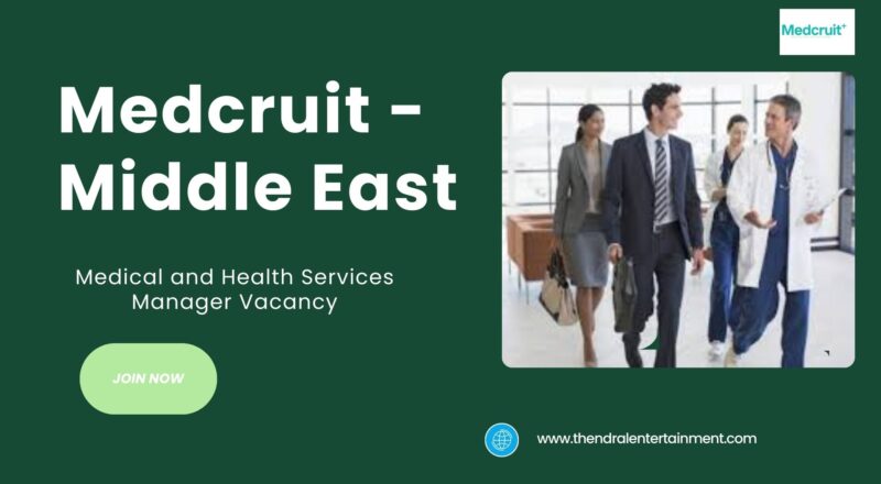 Medcruit Medical and Health Services Manager Vacancy in the Middle East – Apply Immediately 2025