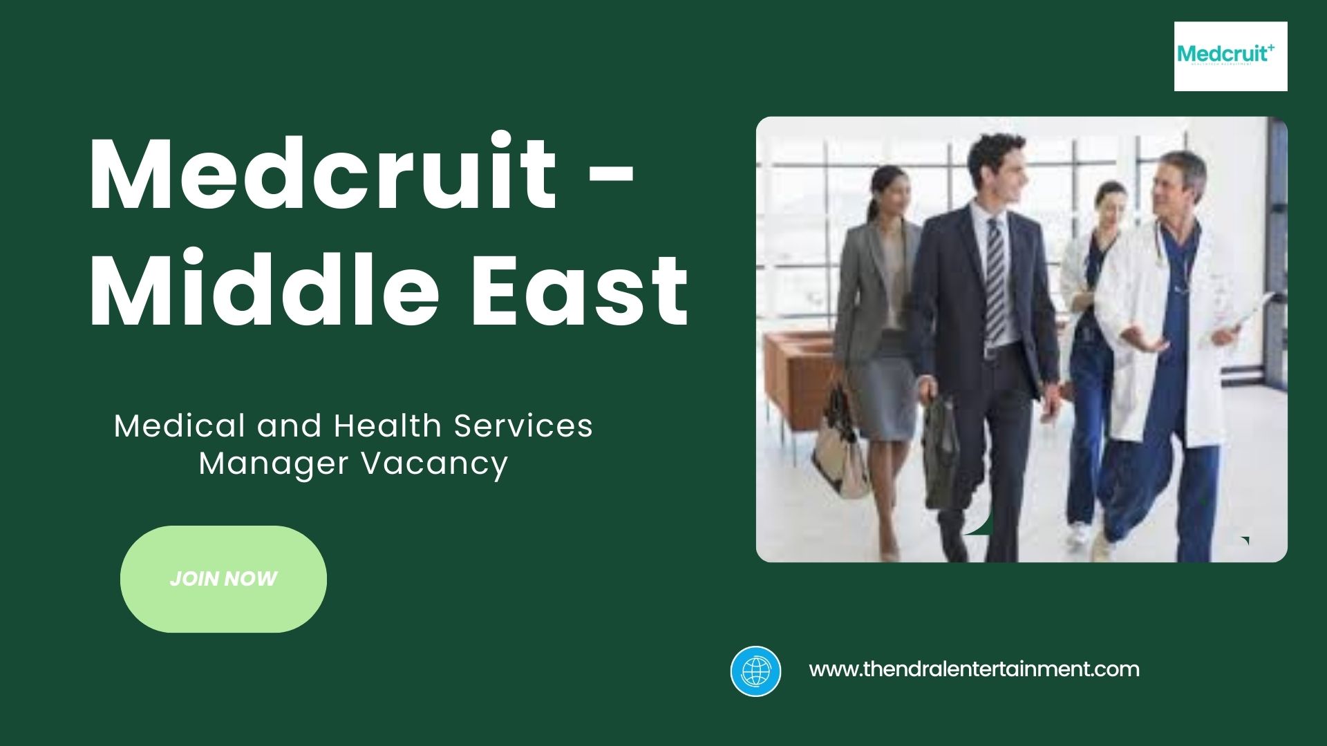 Medcruit Medical and Health Services Manager Vacancy in the Middle East – Apply Immediately 2025