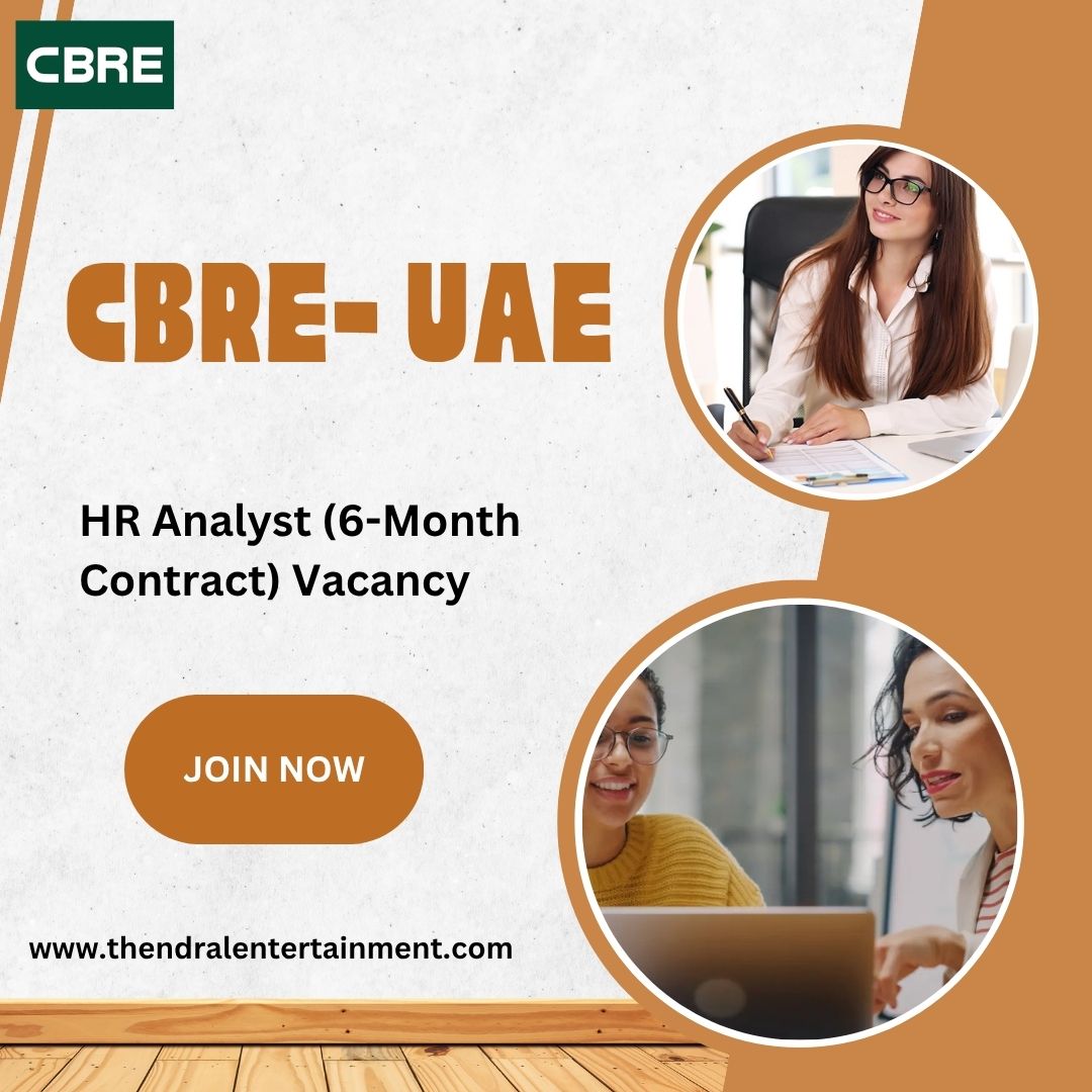 ⭐ Exciting CBRE – HR Analyst (6-Month Contract) Vacancy in the United Arab Emirates 2025