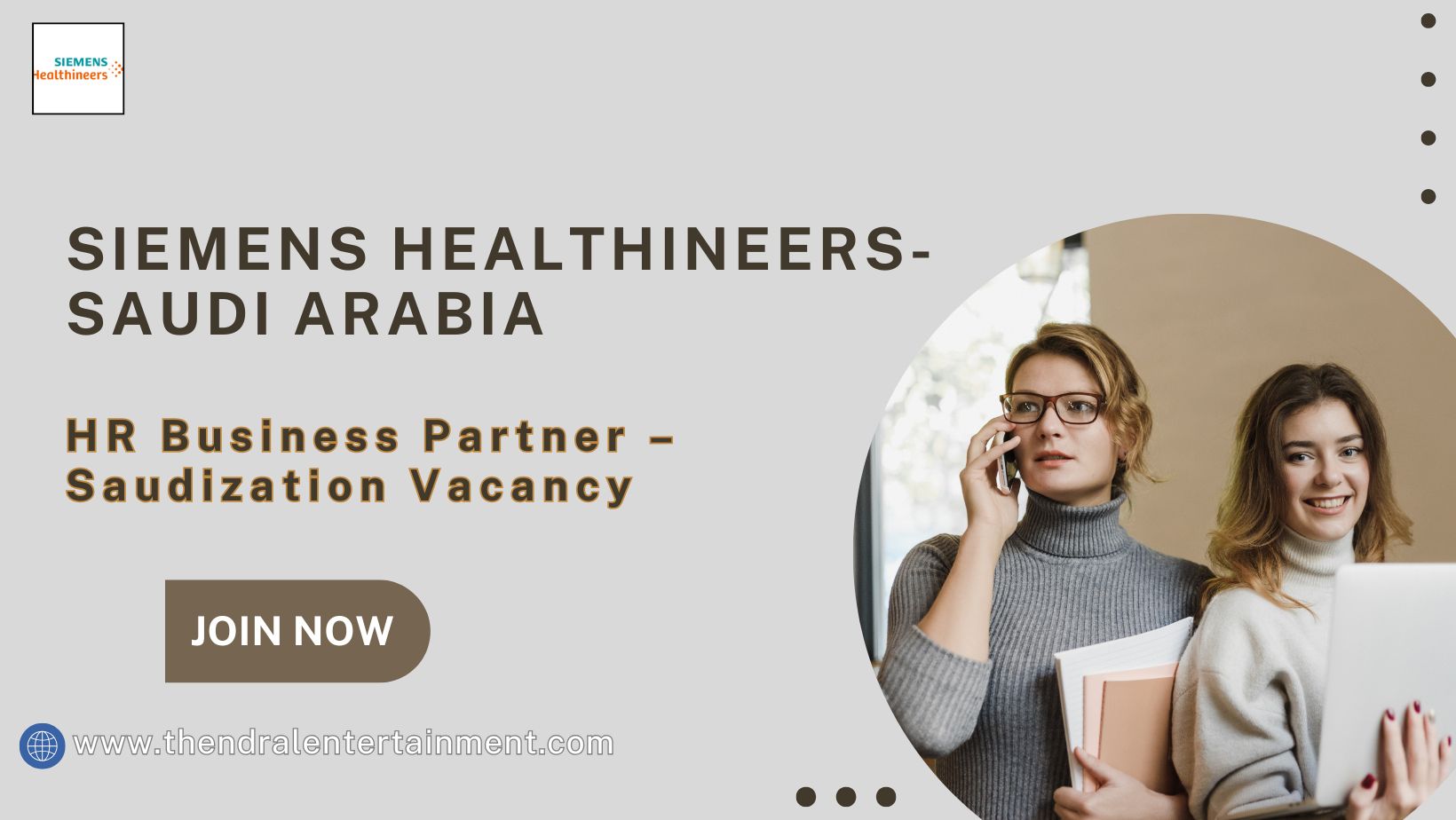 π Siemens Healthineers HR Business Partner β Saudization Vacancy in Saudi Arabia 2025 β Apply Immediately