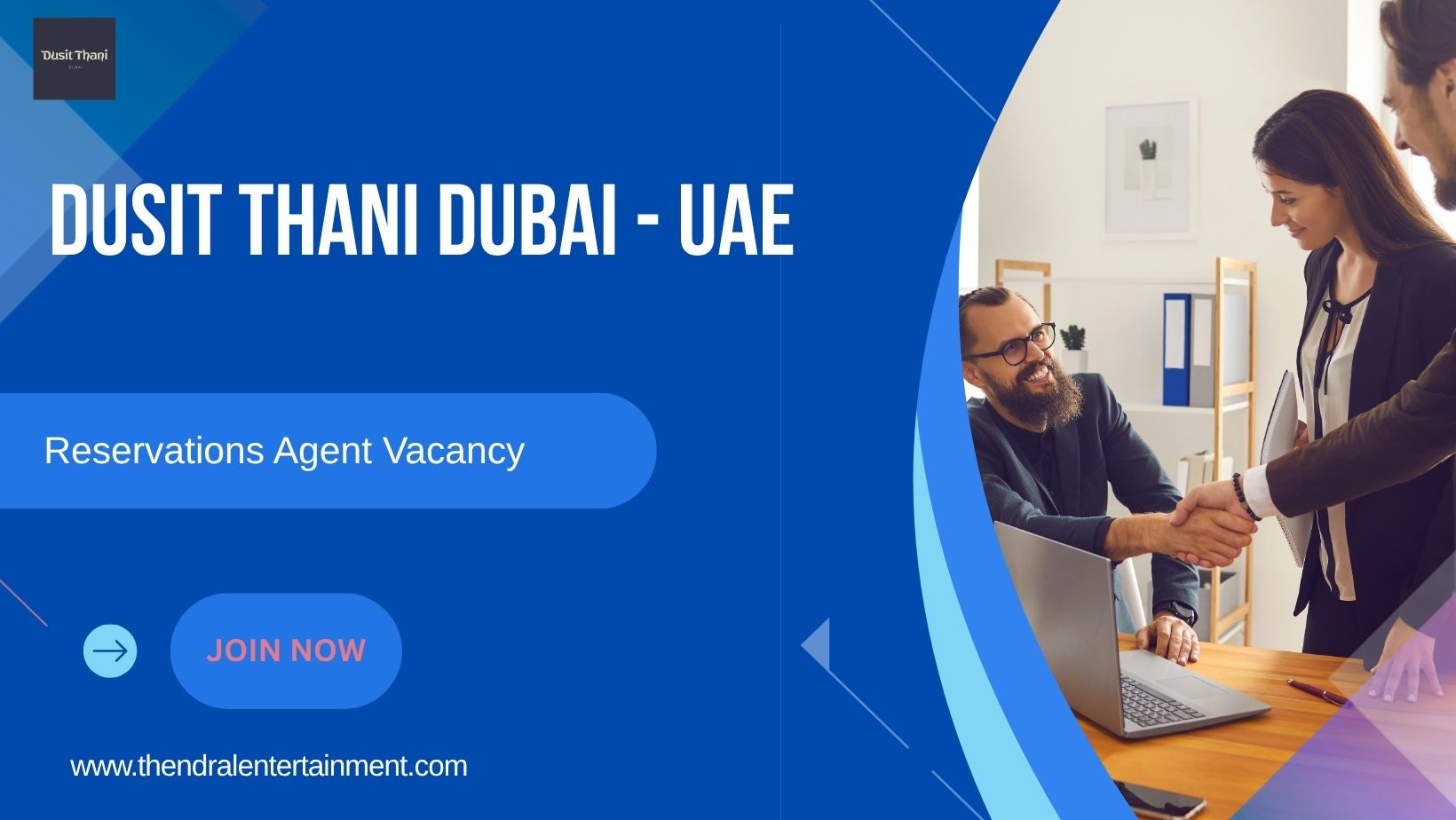 🌍 Dusit Thani Dubai – Reservations Agent Vacancy in the United Arab Emirates 2025 – Apply Immediately