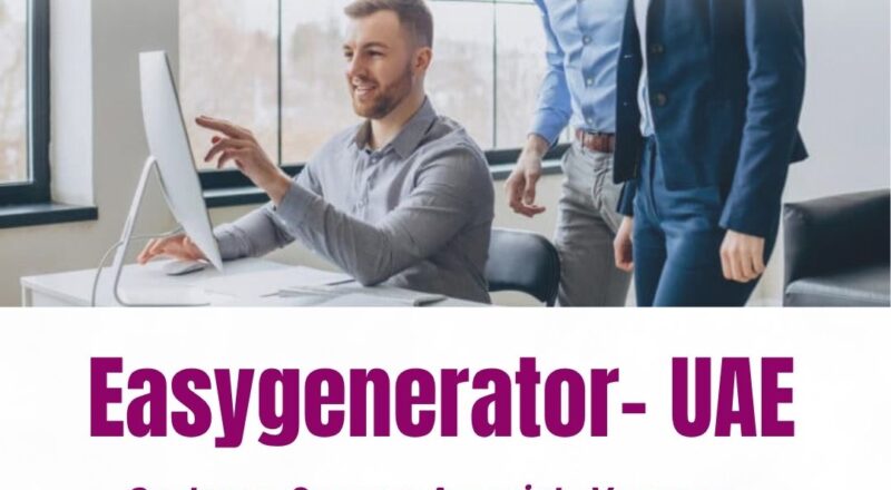 ✨ Easygenerator – Customer Success Associate Vacancy in UAE 2025