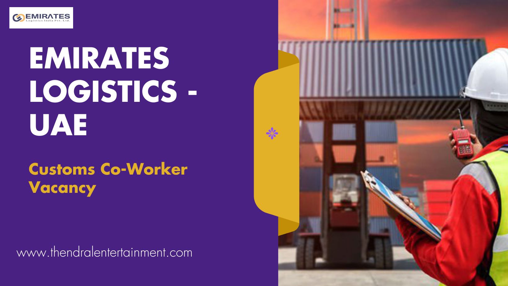 ✨ Emirates Logistics – Customs Co-Worker Vacancy in the United Arab Emirates 2025 – Apply Immediately