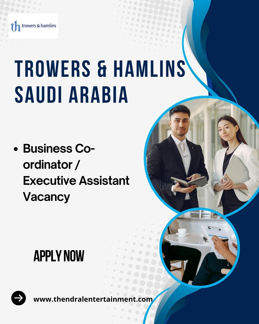 π Trowers & Hamlins β Business Co-ordinator / Executive Assistant Vacancy in Saudi Arabia 2025 β Apply Immediately