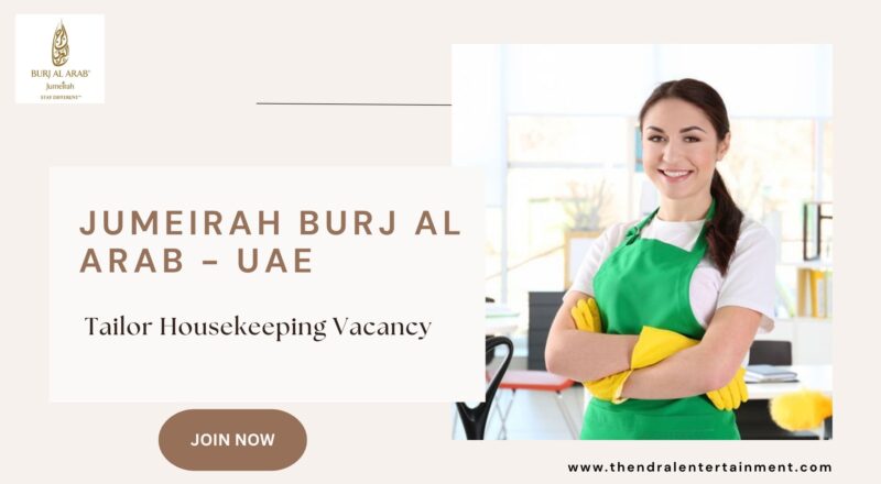🏨 Jumeirah Burj Al Arab – Tailor Housekeeping Vacancy in United Arab Emirates – Apply Before November 30, 2025