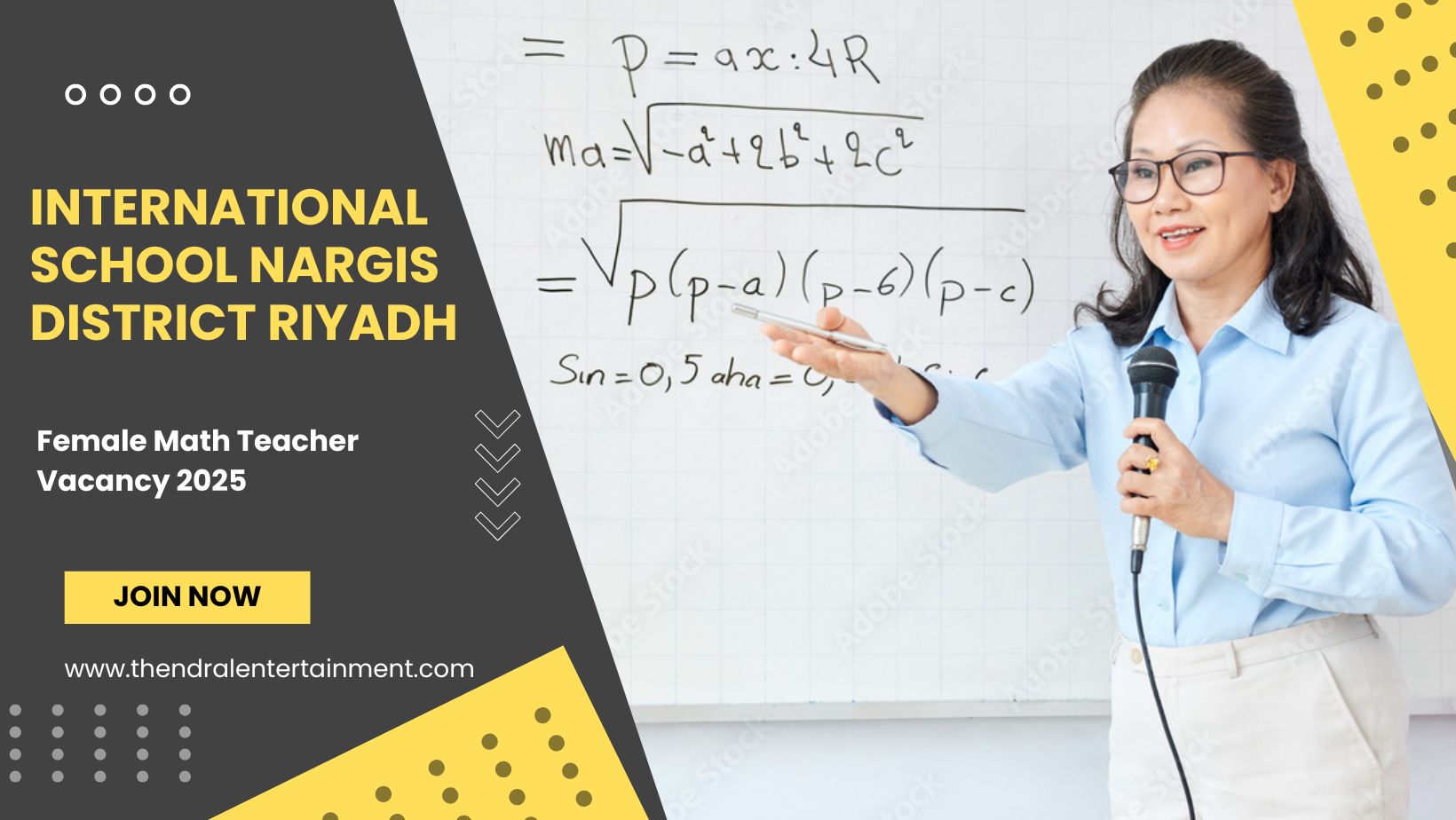 International School Nargis District Riyadh – Female Math Teacher Vacancy 2025 – Apply Immediately