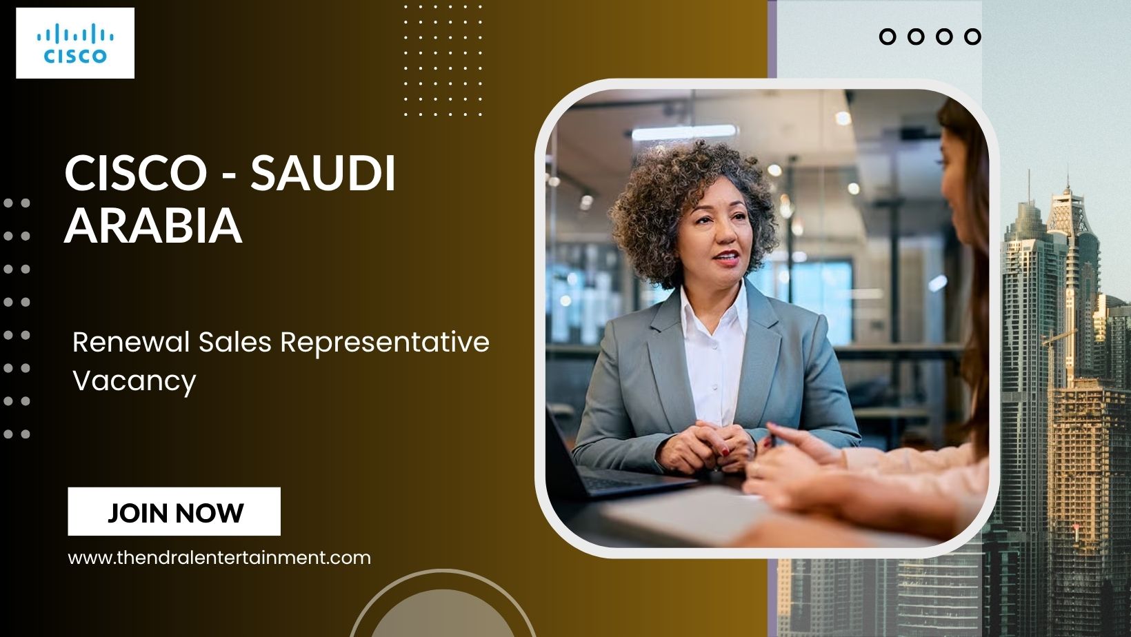 π Cisco β Renewal Sales Representative Vacancy in Saudi Arabia 2025