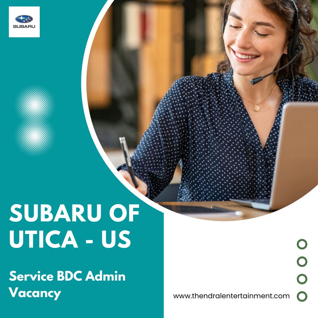 π Subaru of Utica β Service BDC Admin Vacancy in the United States 2025 β Apply Immediately