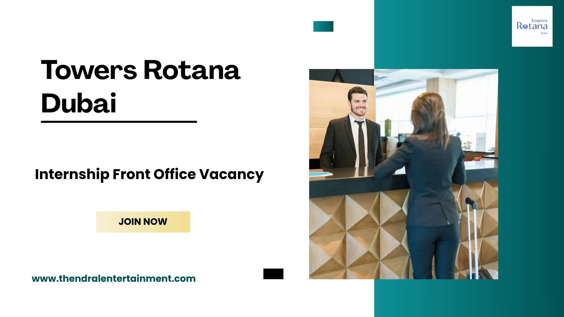 🌟 Towers Rotana – Internship Front Office Vacancy in Dubai 2025
