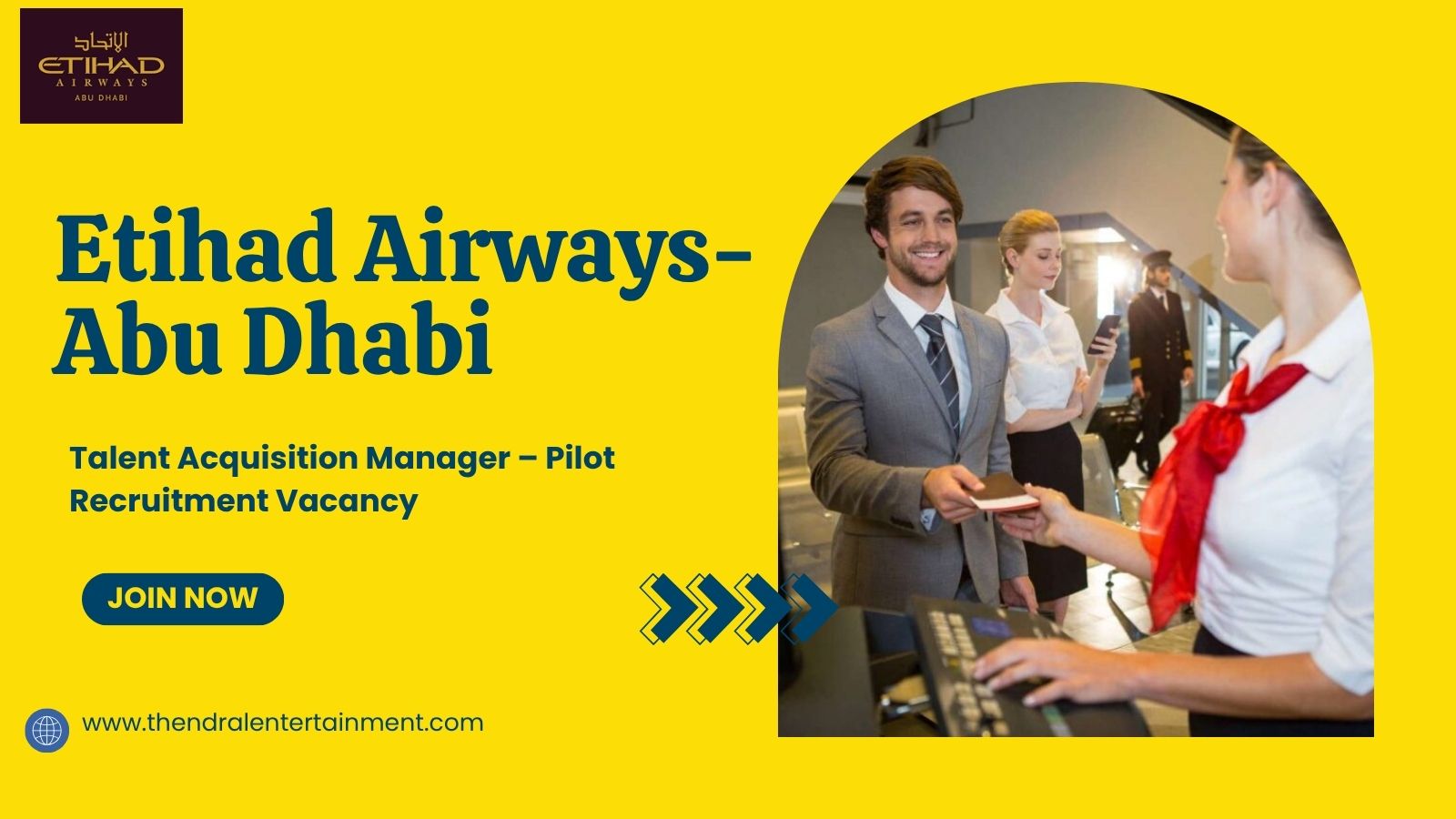 ✈️ Etihad Airways – Talent Acquisition Manager – Pilot Recruitment Vacancy in Abu Dhabi – Apply Before 2025