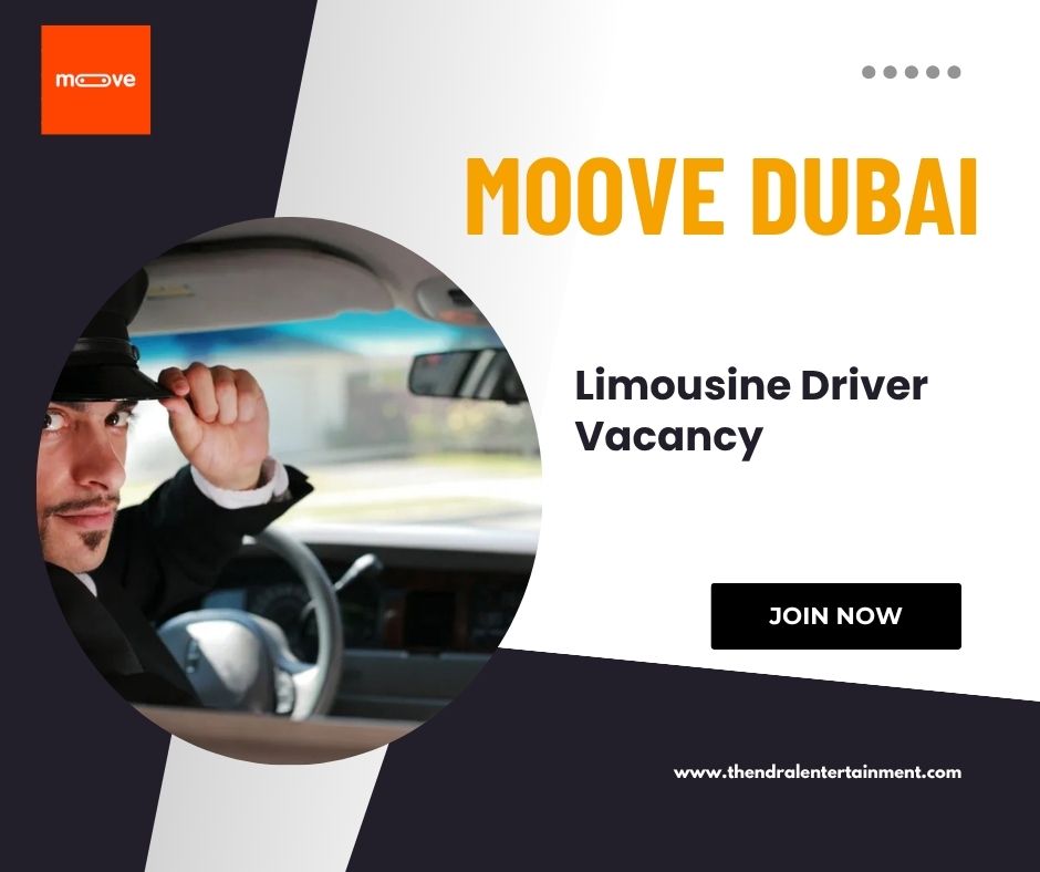 ✨ Moove – Limousine Driver Vacancy in Dubai 2025 – Apply Immediately