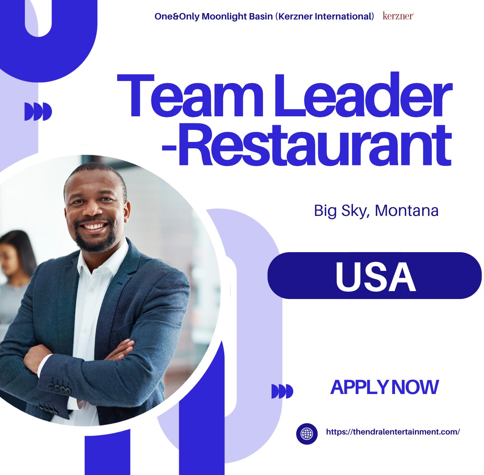 Big Sky restaurant team leader jobs 2025 – Build a Luxury Hospitality Career at One&Only Moonlight Basin