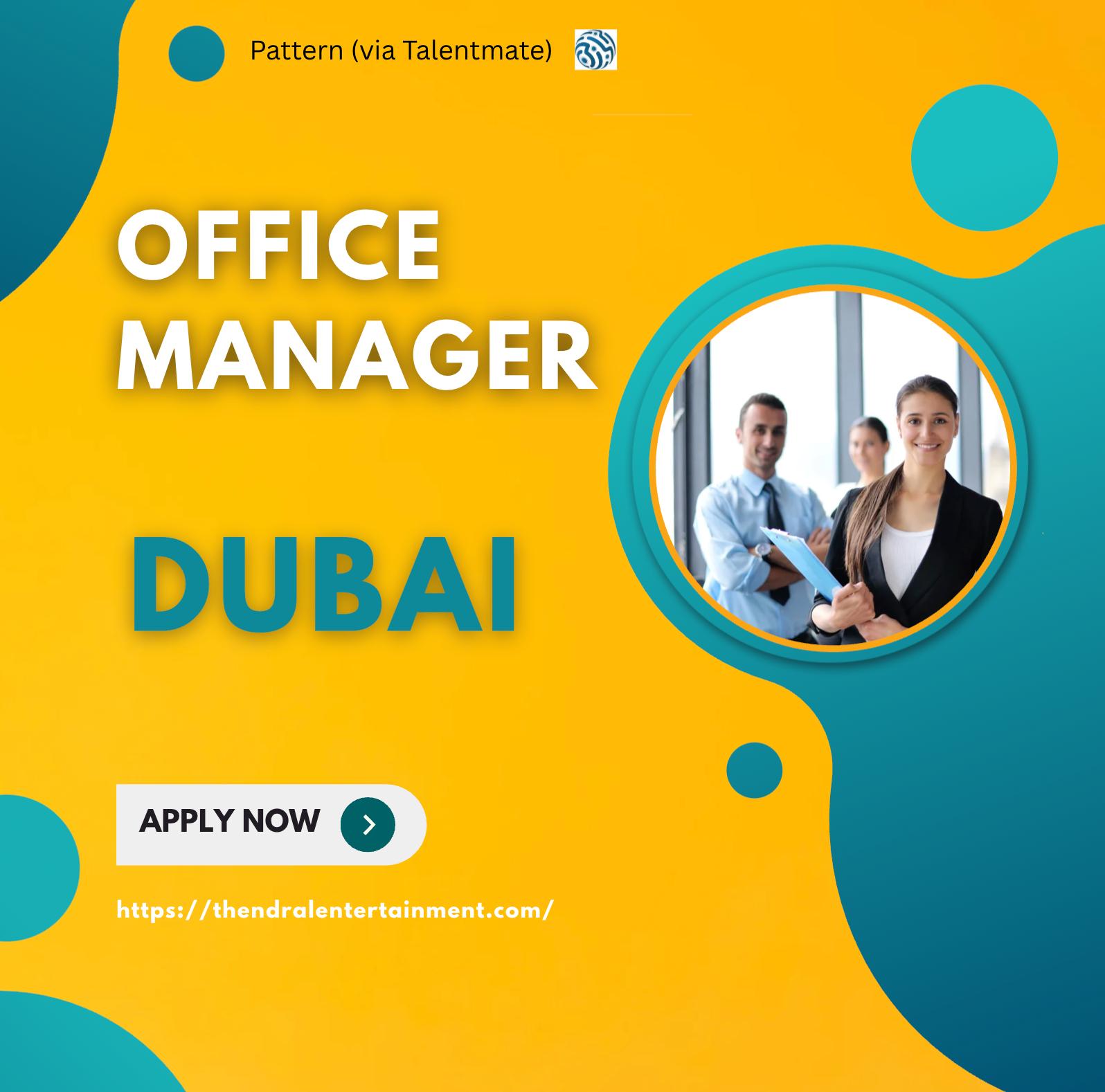 Office Manager Jobs in Dubai 2025 – Join Pattern’s Fast-Growing eCommerce Team Now