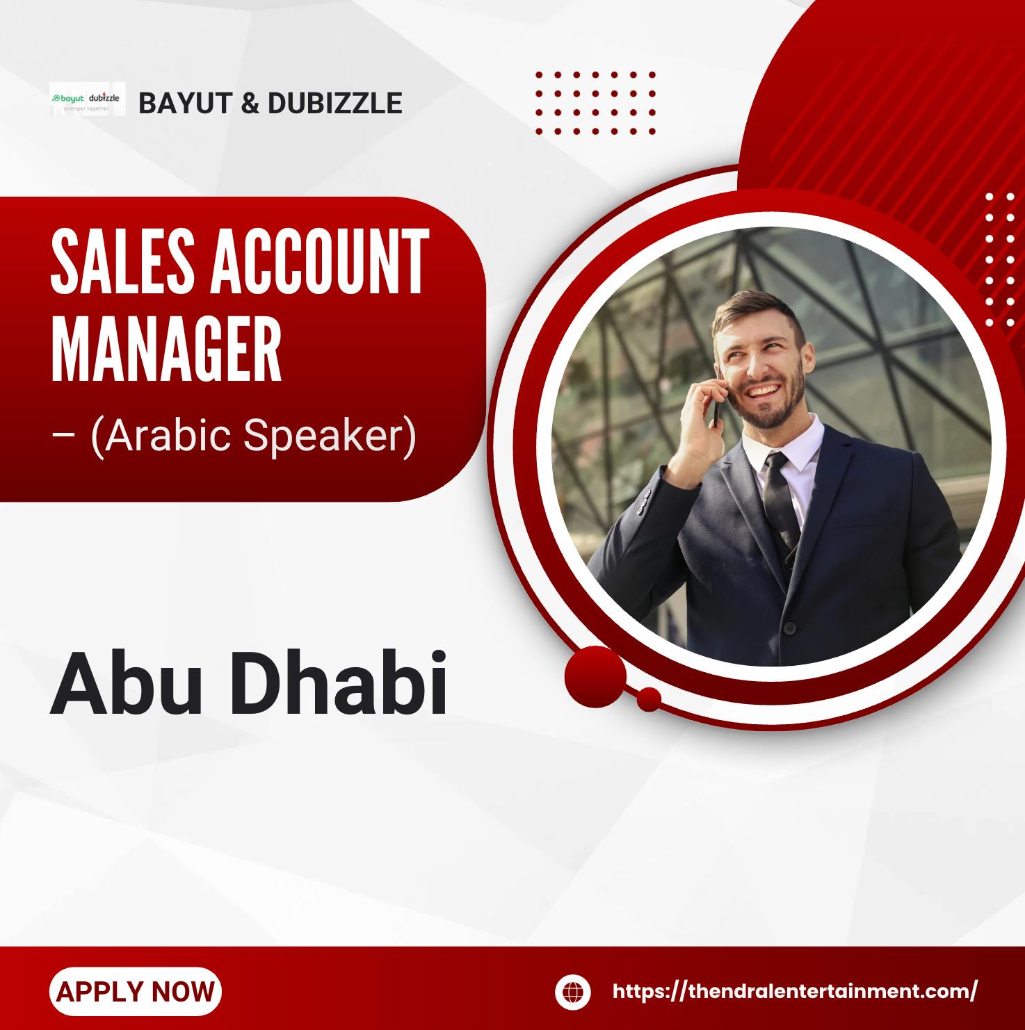 Sales Account Manager Jobs in Abu Dhabi 2025 – Join Bayut & Dubizzle’s High-Performing Motors Team Now