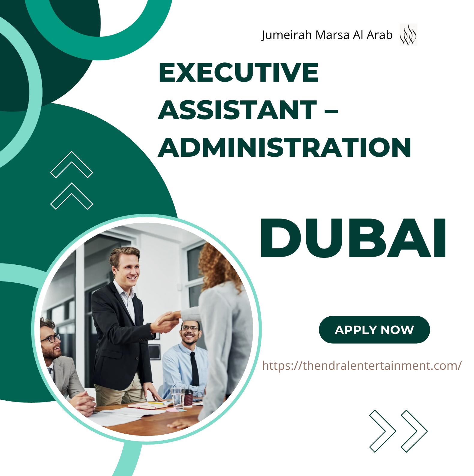 Executive Assistant Dubai 2025 – Join Jumeirah Marsa Al Arab Now | Apply Before 30th Nov