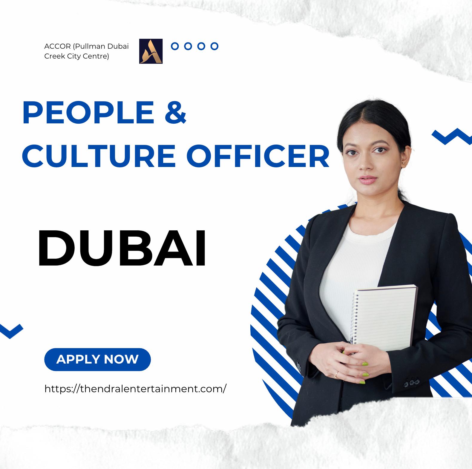 ACCOR careers Dubai 2025 – Exciting People & Culture Officer at Pullman Dubai Creek City Centre