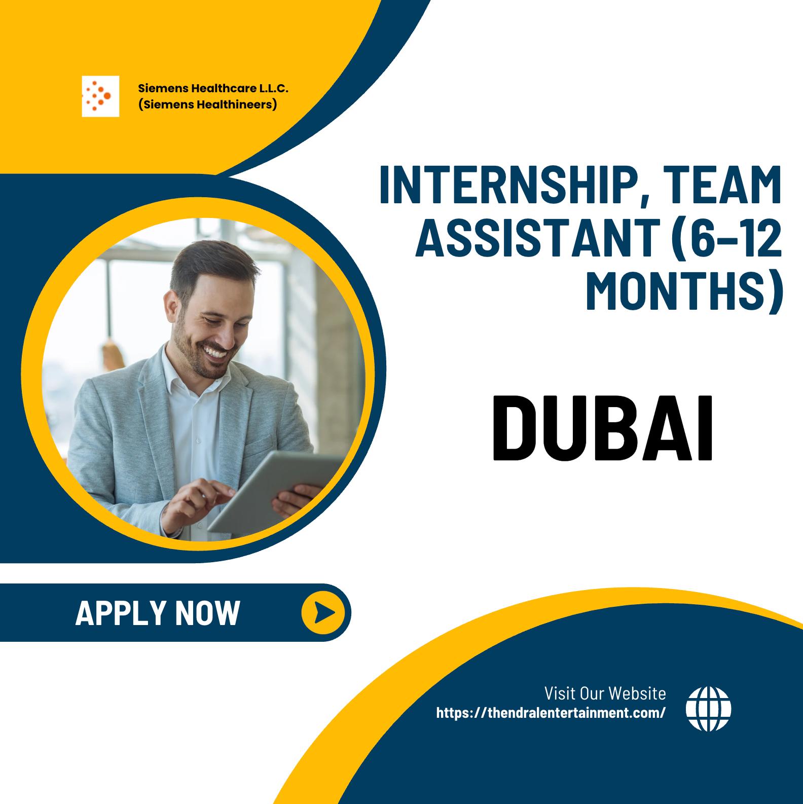 Siemens Healthineers Internship Dubai 2025 – Exciting Team Assistant Role With Real-World Impact