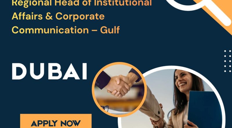 Institutional Affairs Jobs Dubai 2025 – Lead Regional Impact at Ferrero (Gulf) | Apply Now