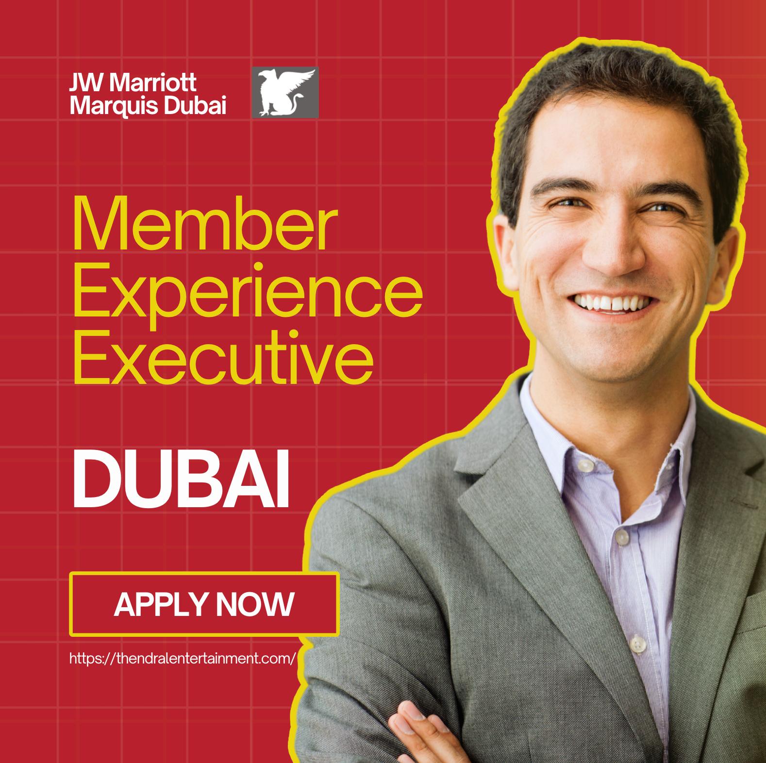 Hospitality Jobs Dubai 2025 – Exciting Member Experience Executive at JW Marriott Marquis