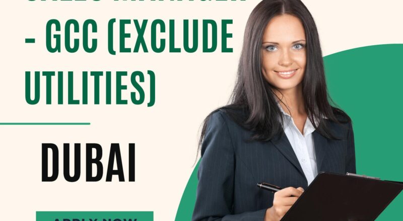 Sales manager jobs in Dubai 2025 – High Growth GCC Role with Nexans