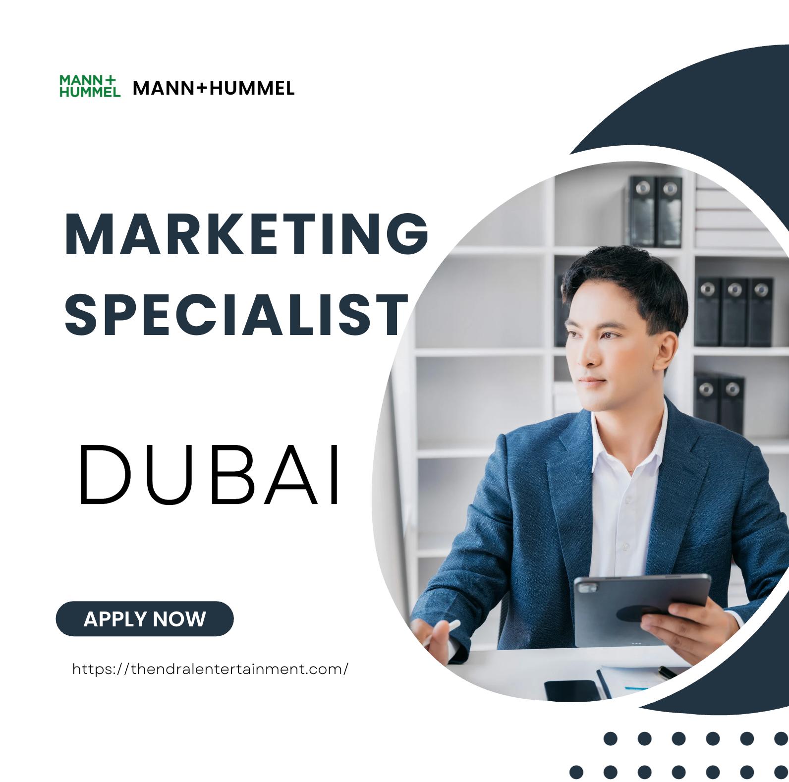 Marketing Specialist Jobs in Dubai 2025 – Drive Offline & Digital Brand Growth with MANN+HUMMEL