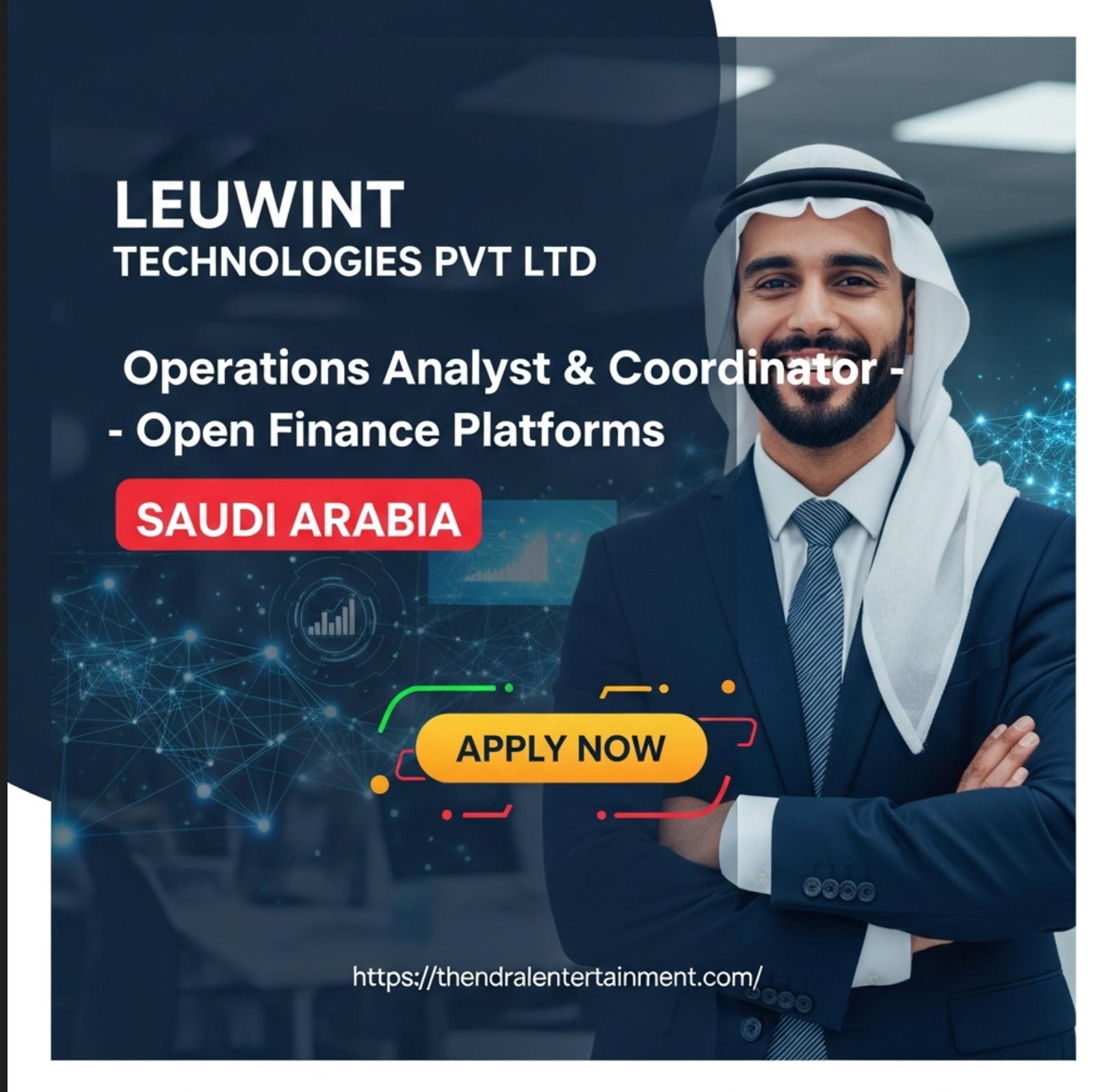 Operations Analyst Saudi Arabia Jobs 2025 – Join Leuwint Technologies Open Finance Careers Now