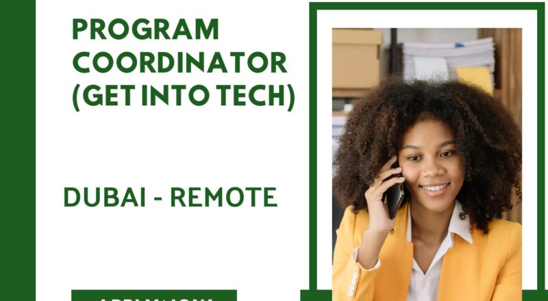 Program Coordinator Dubai 2025 – Empower Young Women in Tech with INCO (Remote, Part-Time) | Apply Now