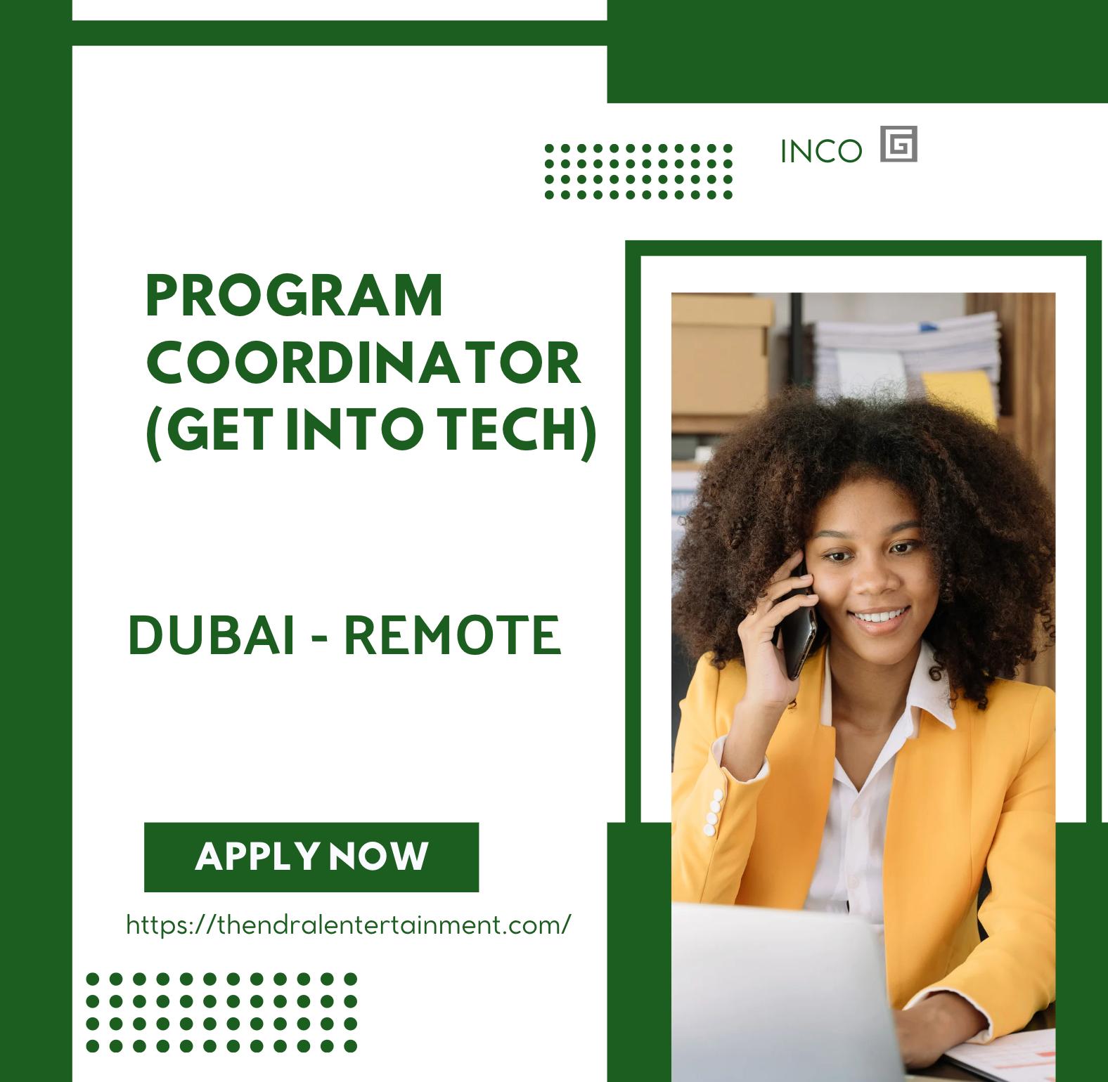 Program Coordinator Dubai 2025 – Empower Young Women in Tech with INCO (Remote, Part-Time) | Apply Now