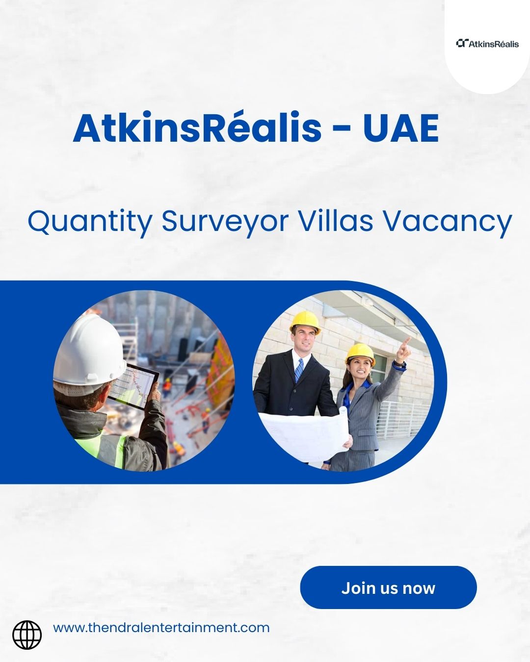 ✨ AtkinsRéalis | Quantity Surveyor Villas Vacancy in UAE 2025