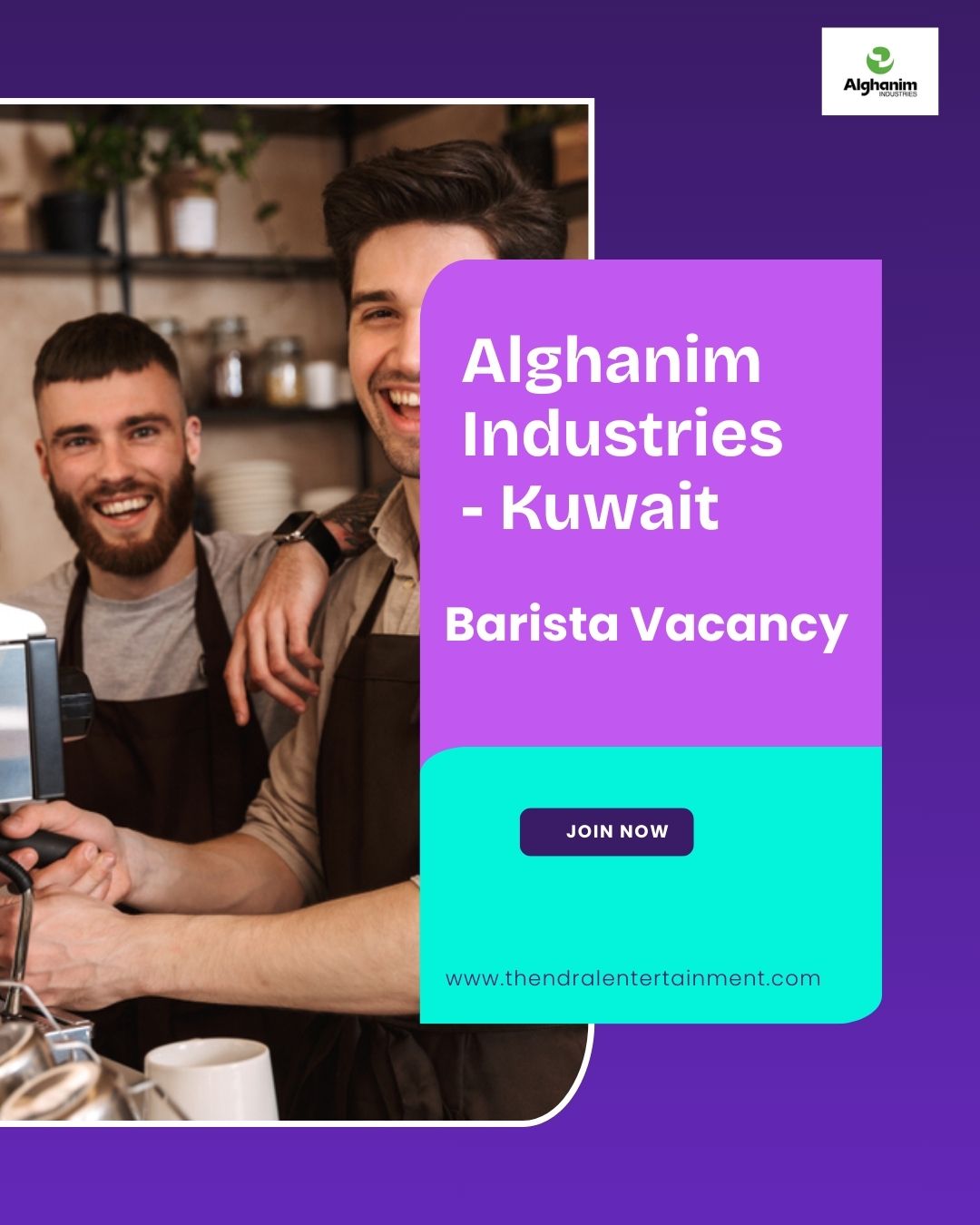 ✨ Alghanim Industries | Barista Vacancy in Kuwait 2025