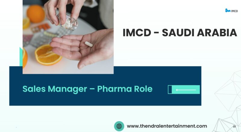 ✨ IMCD | Sales Manager – Pharma Vacancy in Saudi Arabia 2025 – Apply Immediately
