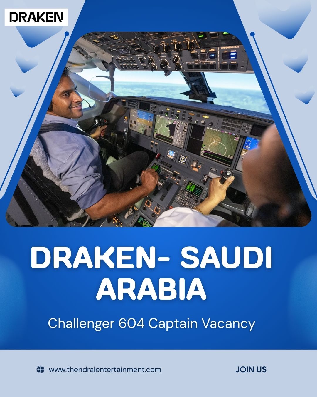 ✨ Challenger 604 Captain Vacancy | Draken | Saudi Arabia 2025