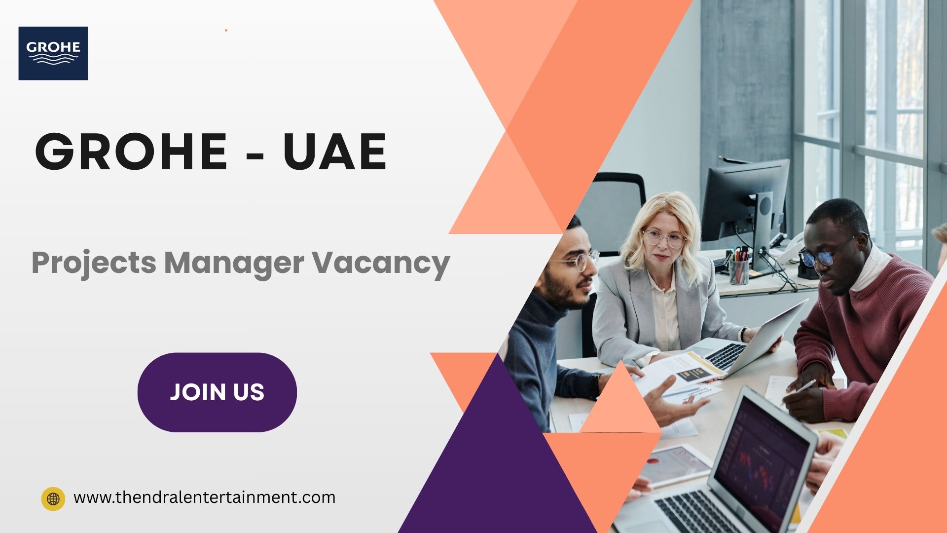 ✨ GROHE – Projects Manager Vacancy in UAE 2025 – Apply Immediately