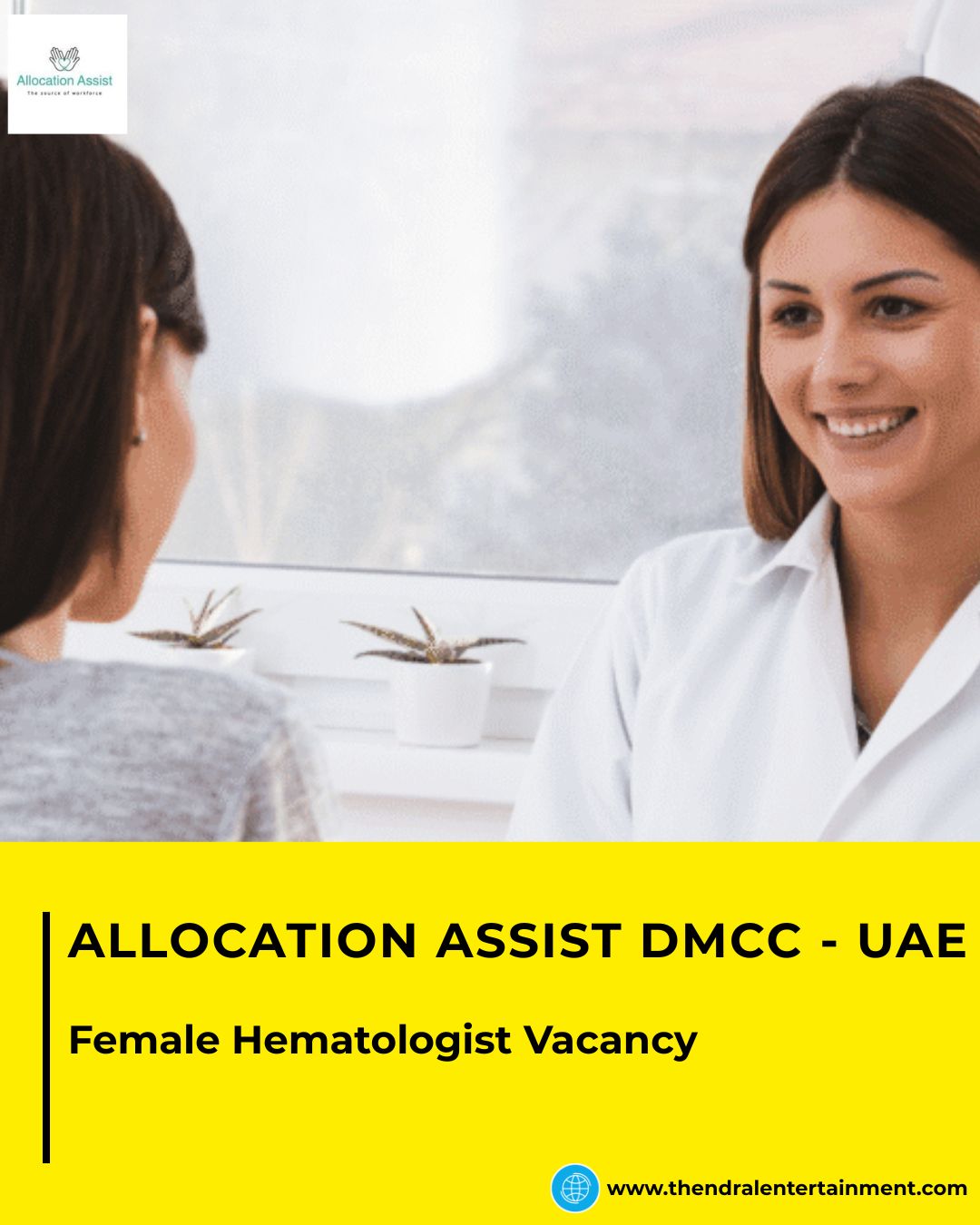 ✨ Female Hematologist Vacancy at Allocation Assist DMCC in UAE 2025 | Apply Now
