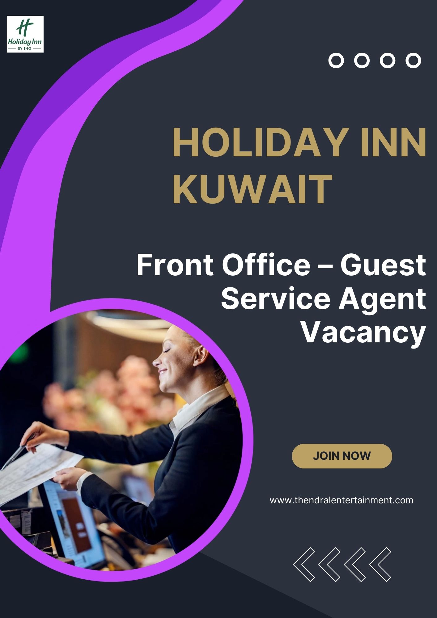✨ Holiday Inn | Front Office – Guest Service Agent Vacancy in Kuwait 2025