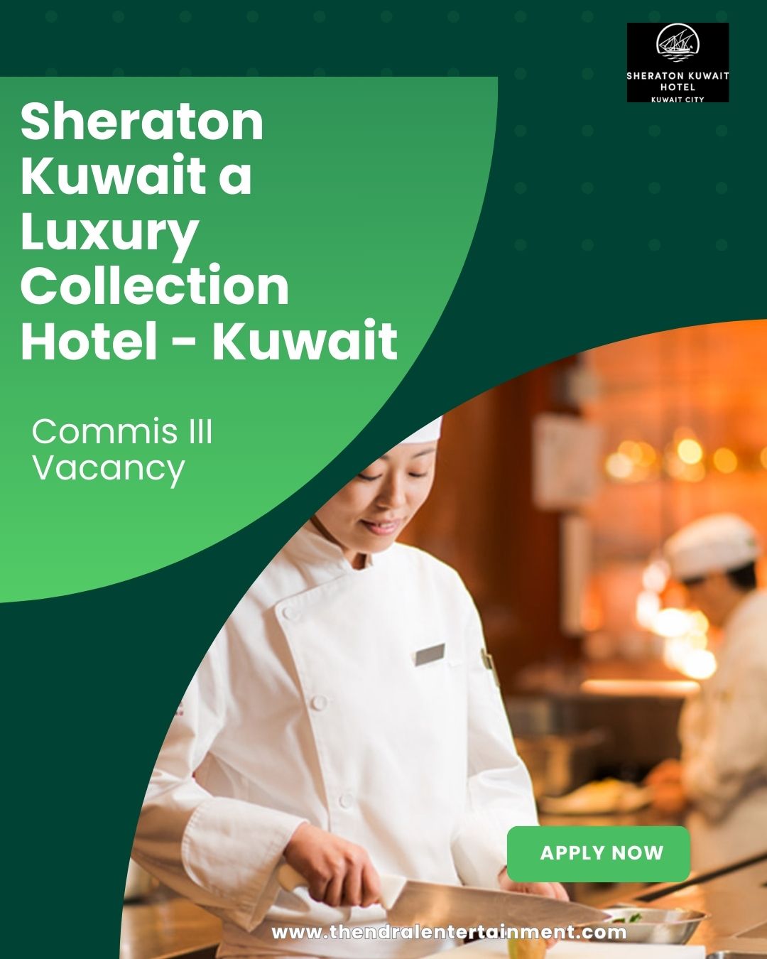 ✨ Commis III Vacancy at Sheraton Kuwait a Luxury Collection Hotel Kuwait City 2025 | Apply Now