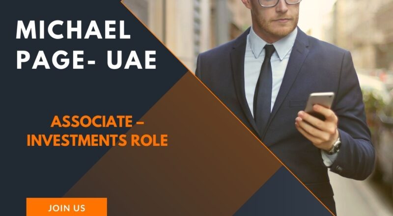 ✨ Michael Page | Associate – Investments UAE 2025 – Apply Immediately