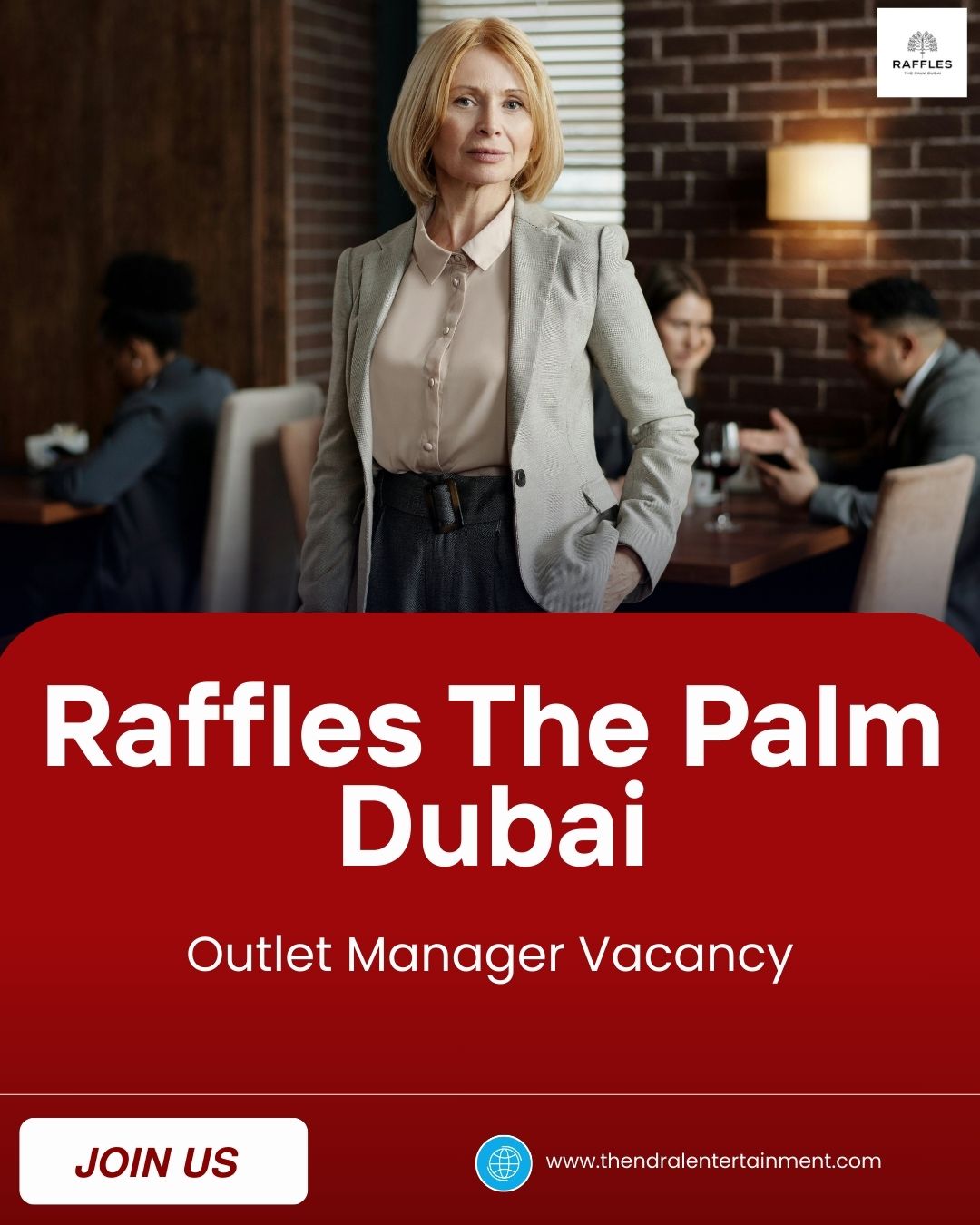 ✨ Raffles The Palm Dubai | Outlet Manager – All Day Dining Restaurant Vacancy in UAE 2025