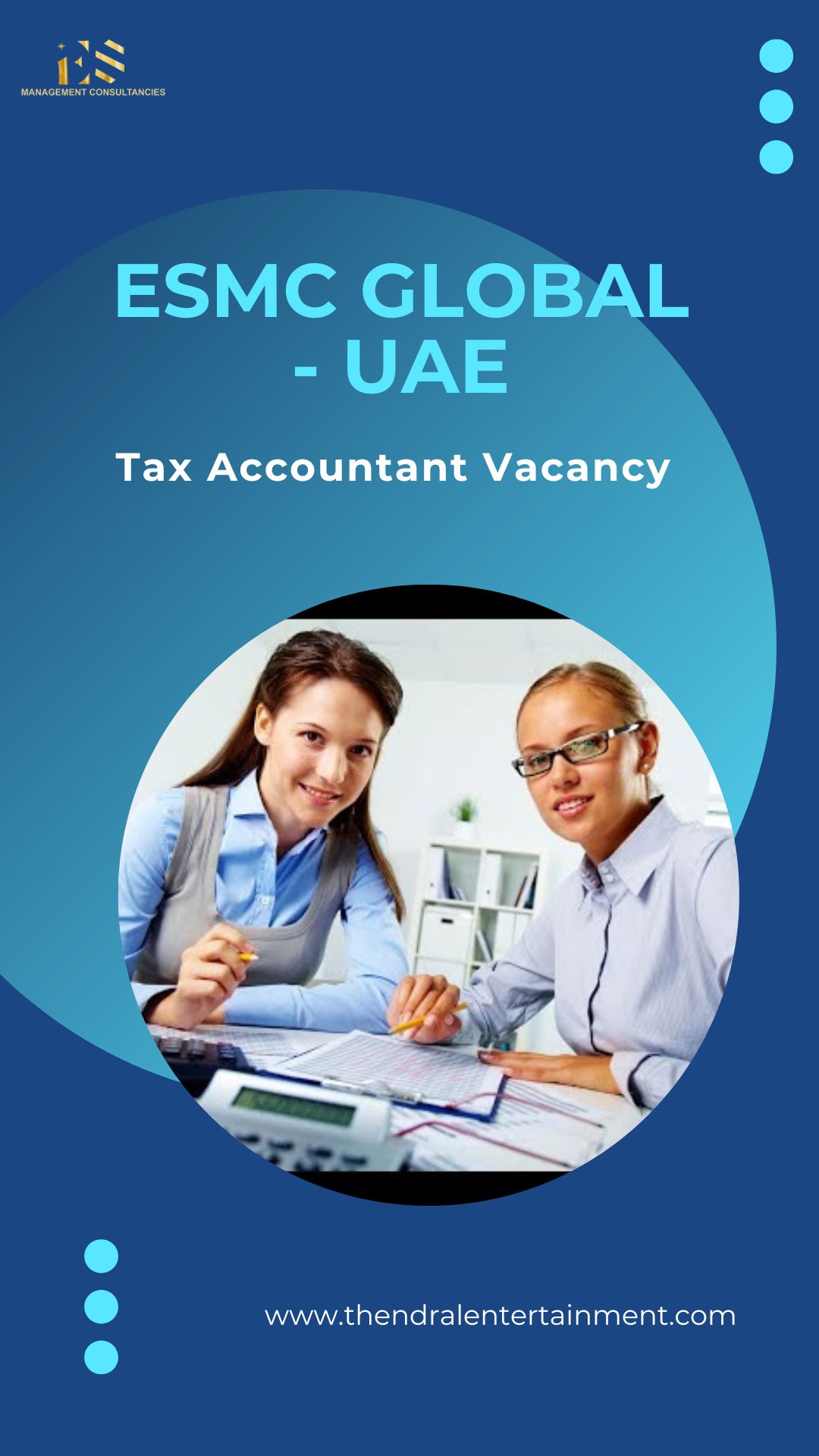✨ ESMC Global | Tax Accountant Vacancy in UAE 2025 – Apply Immediately
