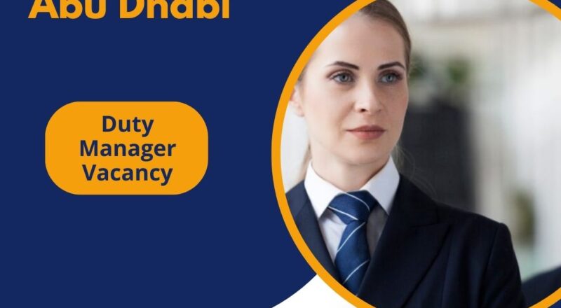 ✨ Emirates Palace Mandarin Oriental | Duty Manager Vacancy in UAE 2025