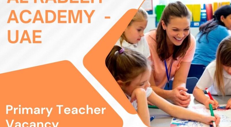 ✨ Al Rabeeh Academy | Primary Teacher Vacancy in United Arab Emirates | Apply before 12- Jan - 2026