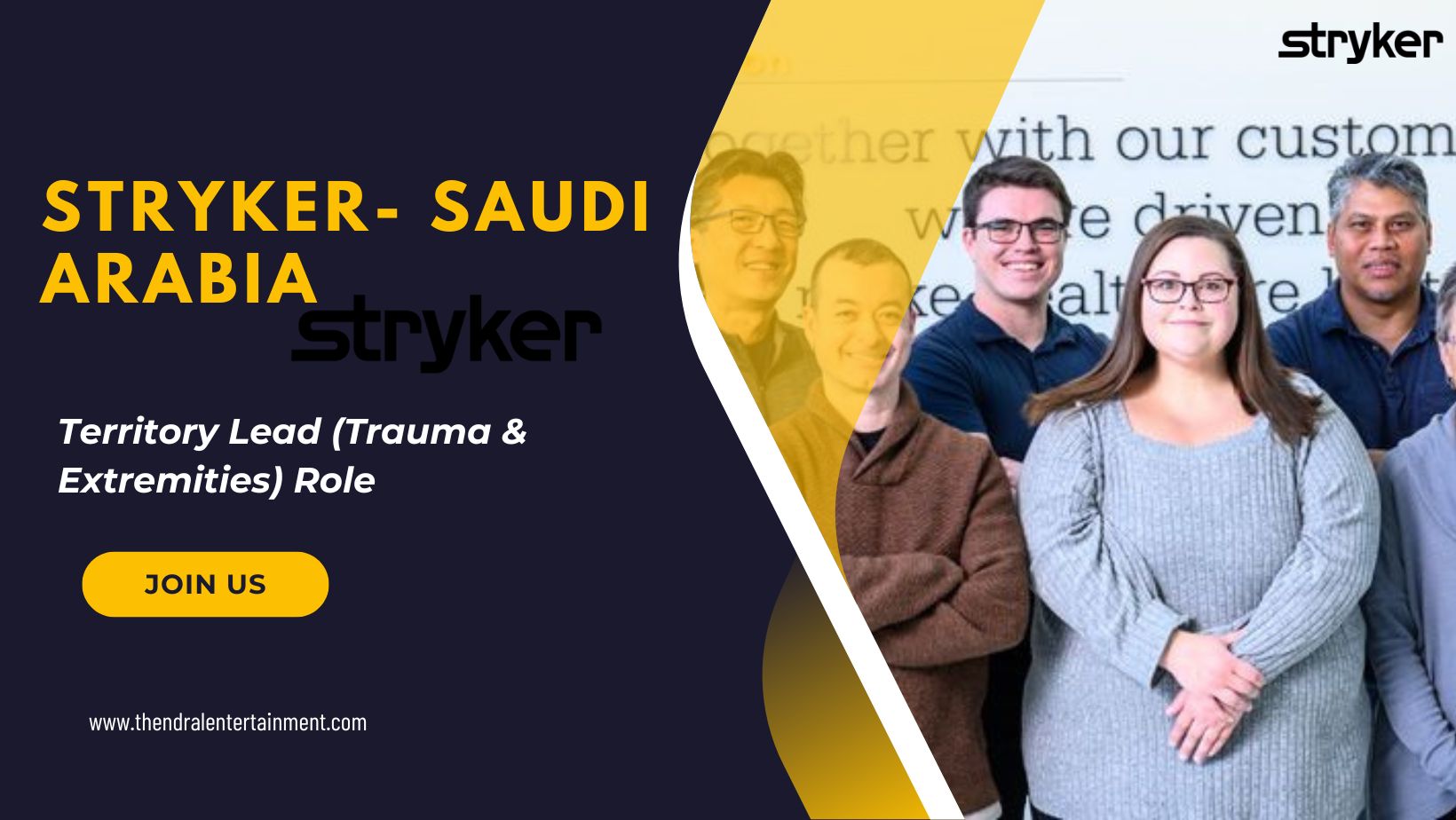 ✨ Stryker – Territory Lead (Trauma & Extremities) – Saudi Arabia 2025 – Apply Immediately